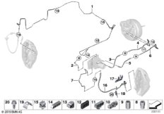 Трубопровод тормозного привода Пд
