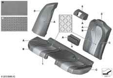 Инд.обивка заднего сиденья, климат-кожа