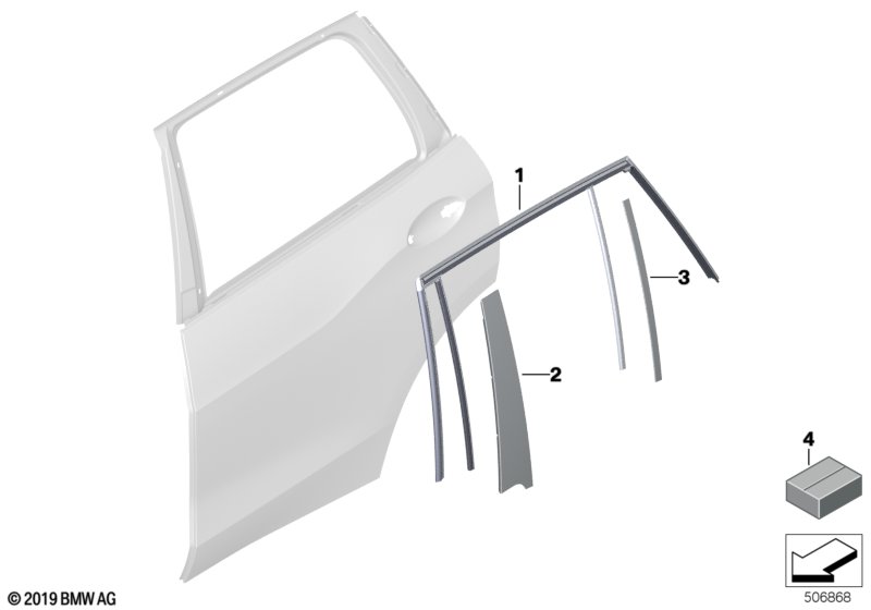 Накладки и уплотнения двери Зд