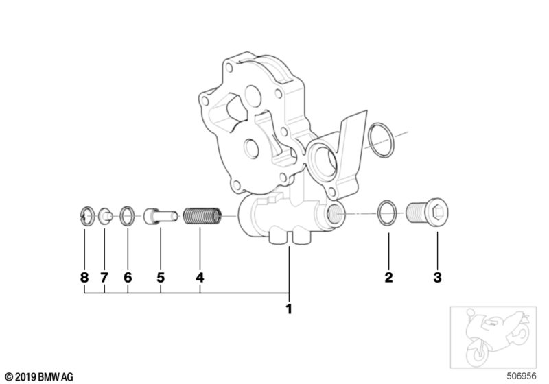 Фланец промежуточный масляного насоса