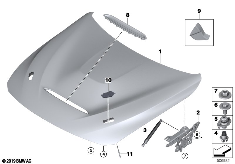 Крышка капота / навесное оборудование