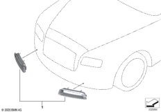 Дооснащение, вставки в передний бампер