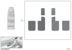 Накладки выключателя стеклоподъемника