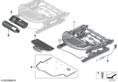 Каркас подушки переднего сиденья