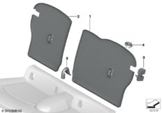 Накладки спинки заднего сиденья