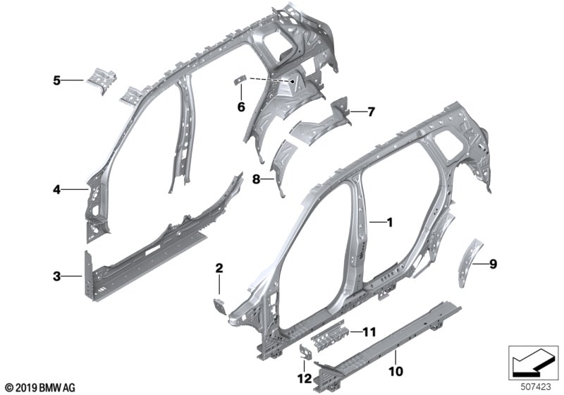 Детали бокового каркаса