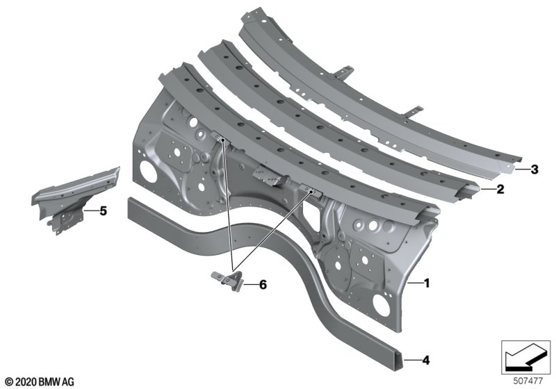 Детали щитка передка