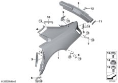 Крыло/облицовка задней части