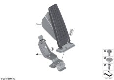 Привод педали аксел./модуль педали акс.