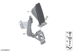 Привод педали аксел./модуль педали акс.