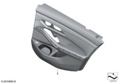 Обшивка двери Individual кожа Зд