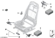 Сиденье Пд, э/оборудование и приводы