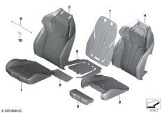 Набивка и обивка передн.сиденья