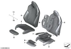 Набивка и обивка спортивного пер.сиденья