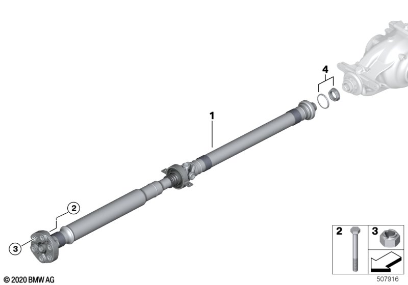 Карданный вал/закладная гайка