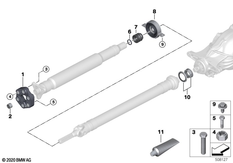 Детали карданного вала, полноприводный