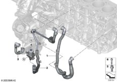 Система охлаждения турбонагнетателя