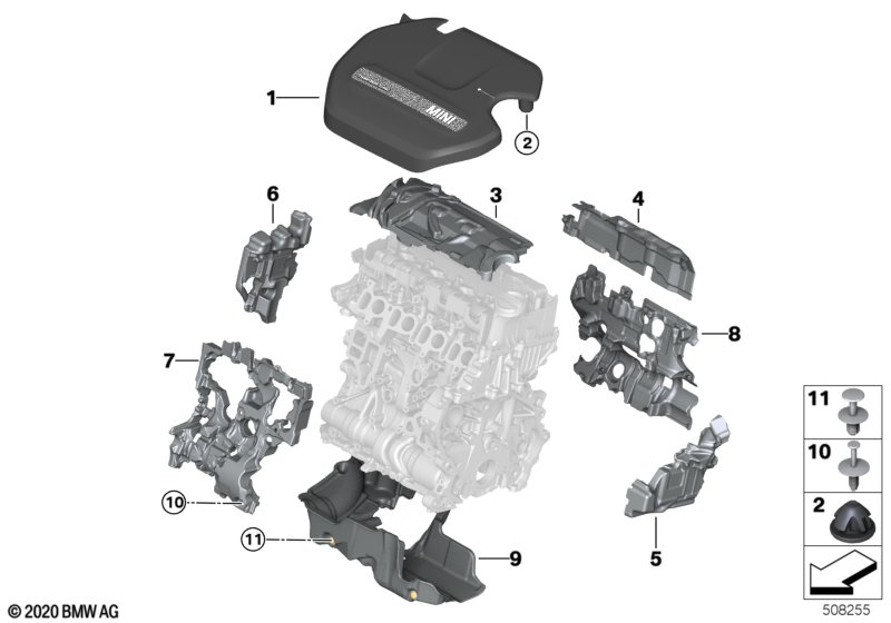 Звукоизоляционный кожух двигателя
