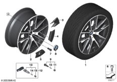 BMW л/с диск Aerodynamik 1001M - 20"