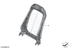 Каркас спинки переднего сиденья