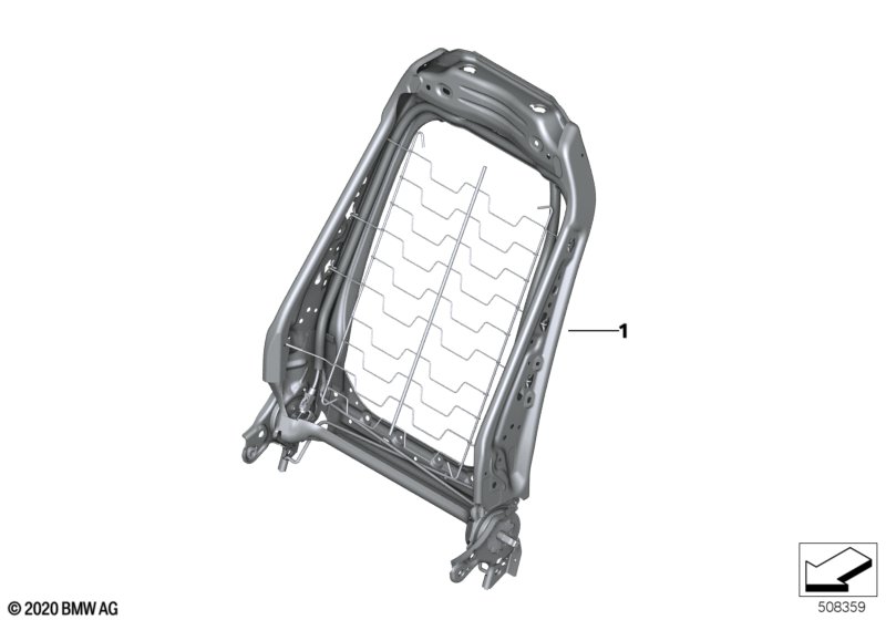 Каркас спинки переднего сиденья