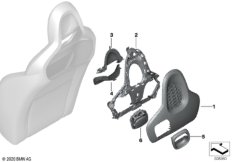 Накладки спинки переднего сиденья