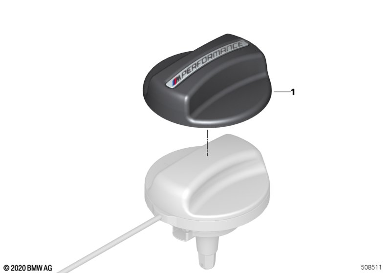 Крышка пробки топливного бака карбон