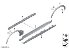 Накладка M порог / арка колеса
