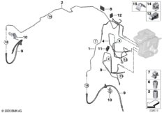 Трубопровод тормозного привода Пд
