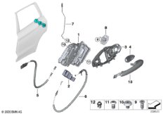Система замков задней двери