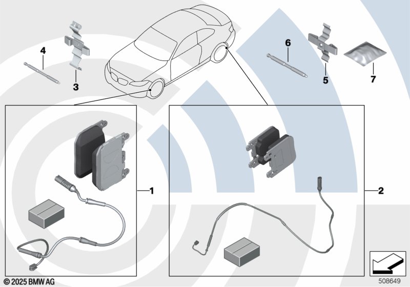 Сервисный к-т торм.колодки / Value Line