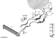 Радиатор охл.масла КПП/трубопр.масл.рад.