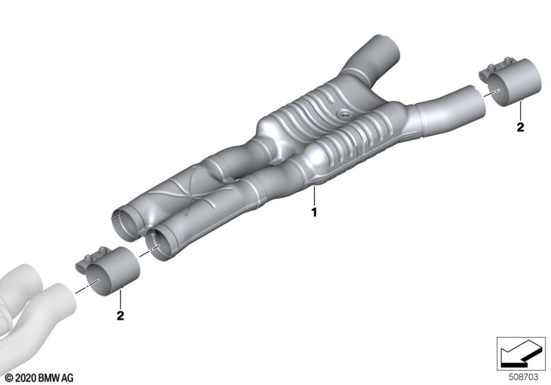 Средний глушитель