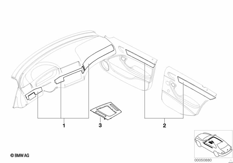Декоративные накладки кожа двухцветные
