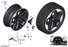 BMW л/с диск Aerodynamik 843 - 20"