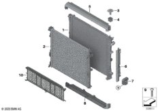 Крепеж радиатора охлаждающей жидкости