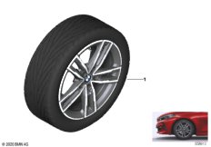 BMW л/с диск M сдвоенн.спицы 550M - 17"