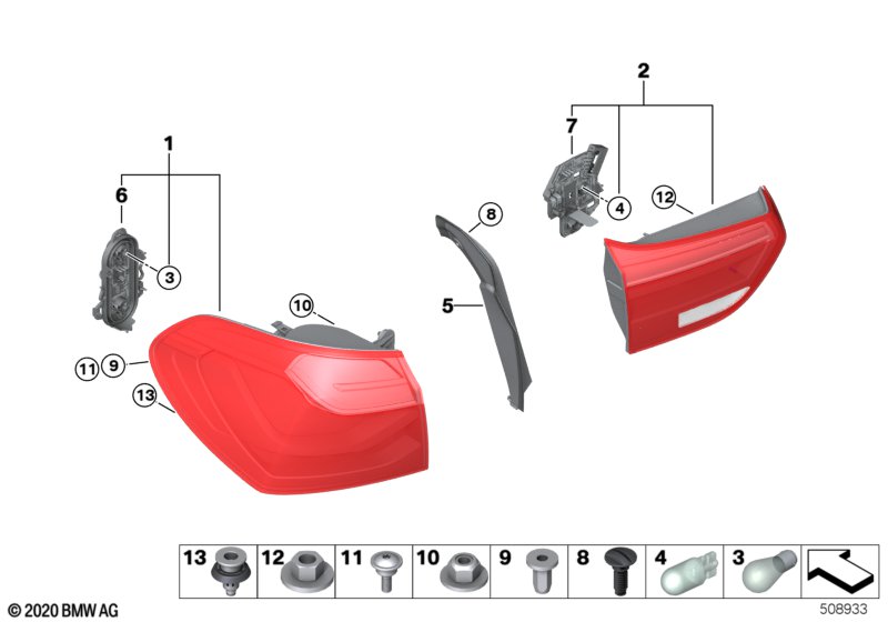 Блок задних фонарей