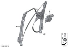 Механизм перемещения стекла двери Зд