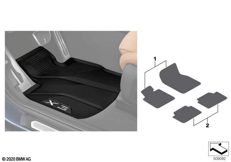 Всепогодные ножные коврики