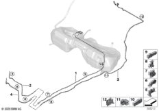 Топливопровод/ элементы крепления