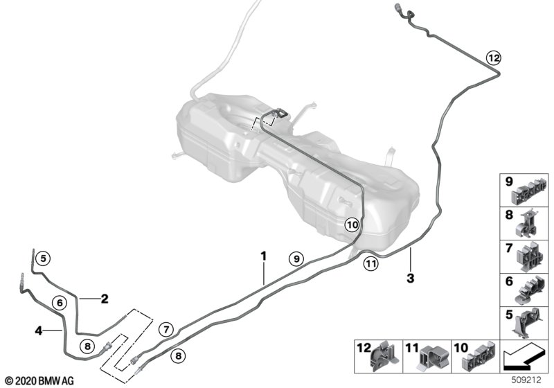Топливопровод/ элементы крепления
