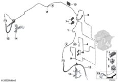 Трубопровод тормозного привода Пд
