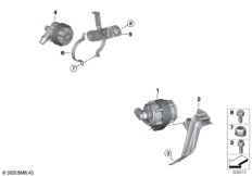 Электрический насос ОЖ / крепление