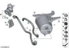 Фильтр с акт.углем/вентил.с.подачи топл.