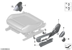 Накладка переднего сиденья с э/приводом