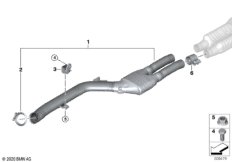 Катализатор/передний доп.глушитель