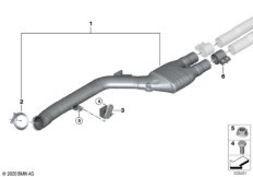 Катализатор/передний доп.глушитель