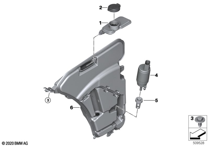 Бачок стеклоомывателя