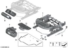 Каркас подушки переднего сиденья